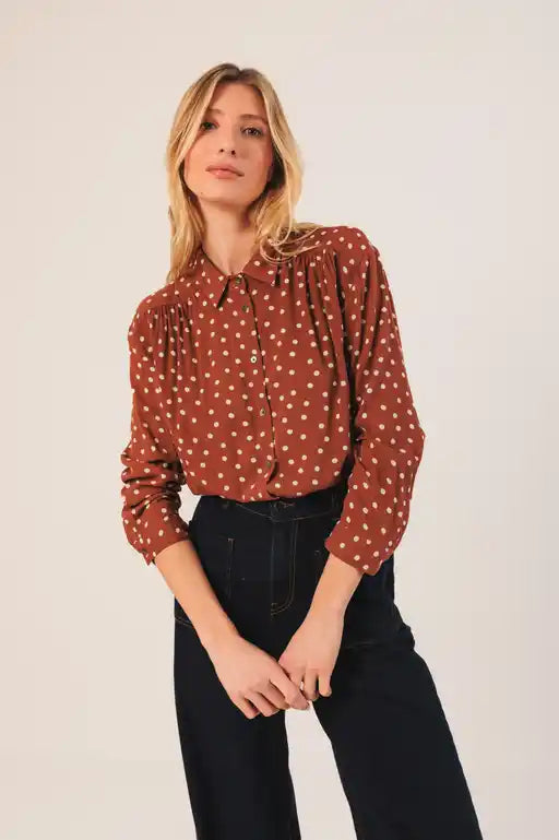 Spot Shirt - Terracotta