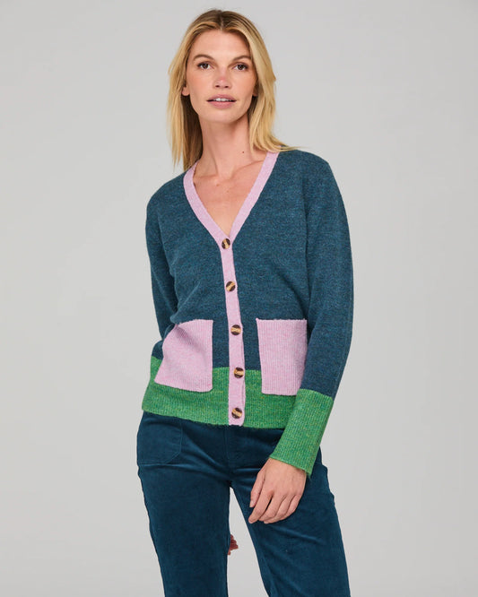 Poet Cardigan - Blue Multi