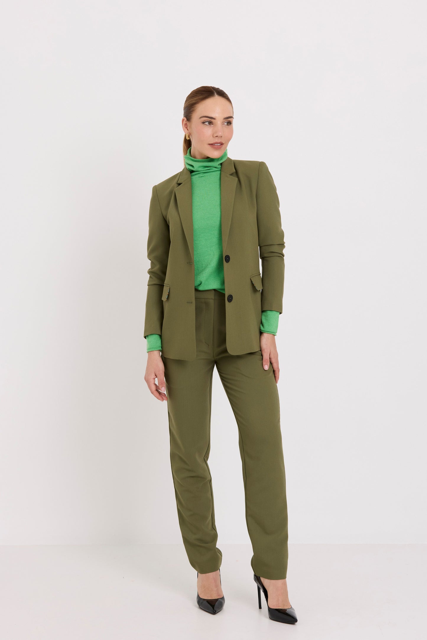 88 Pants - Olive Suiting