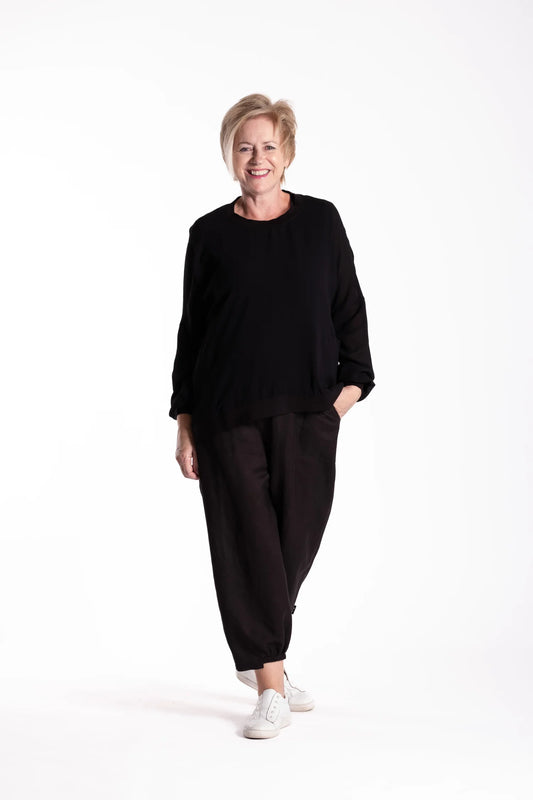 Sweatshirt Viscose - Black
