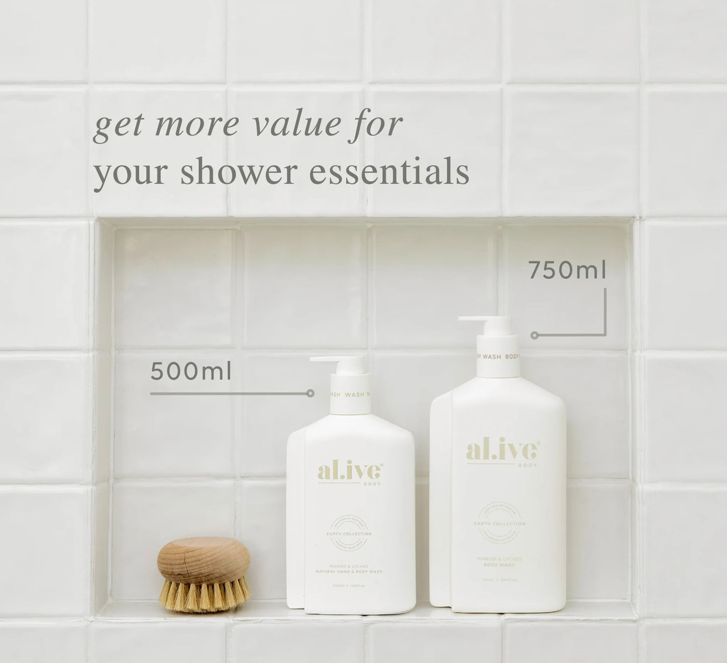 750ml Body Wash - Mango & Lychee