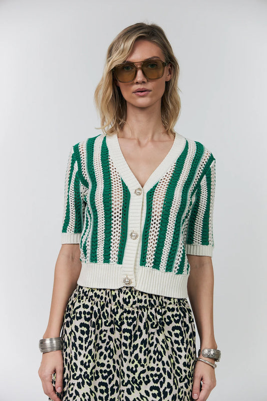 Siva Knit Cardigan - Green