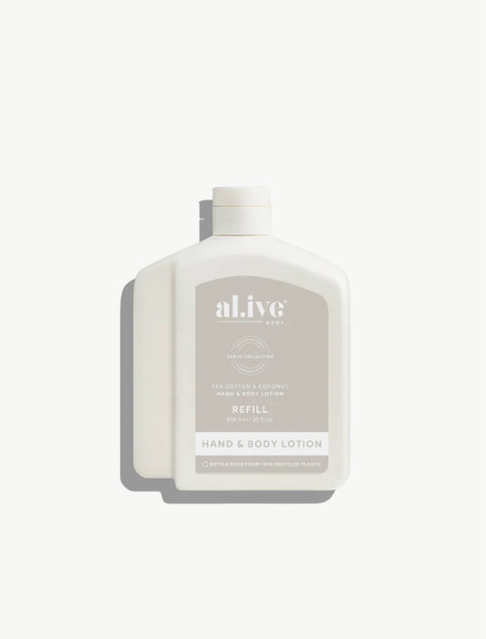 650ml Hand & Body Lotion Refill - Sea Cotton & Coconut