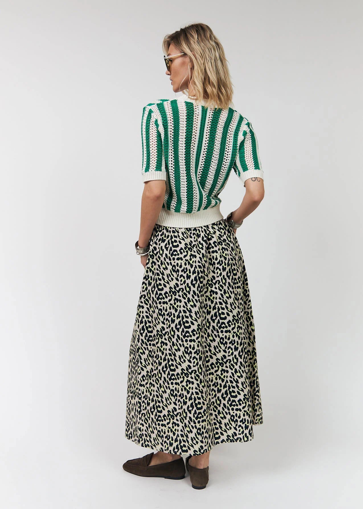 Isla Skirt - Leopard/Yellow
