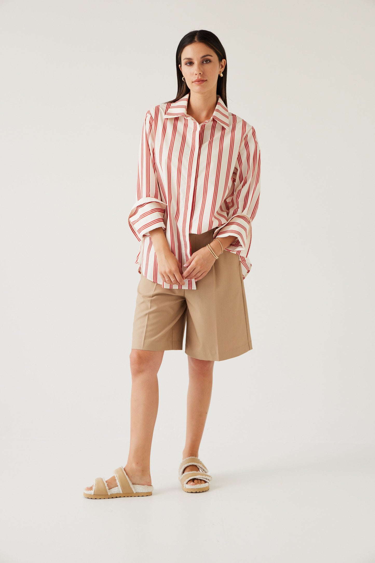 Mark Shirt - Cherry Stripe