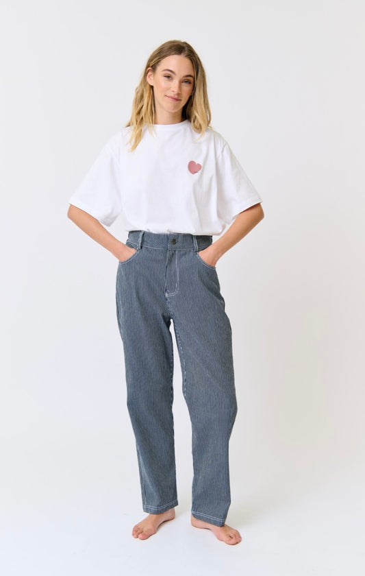 Baylor Pants - Stripe Denim