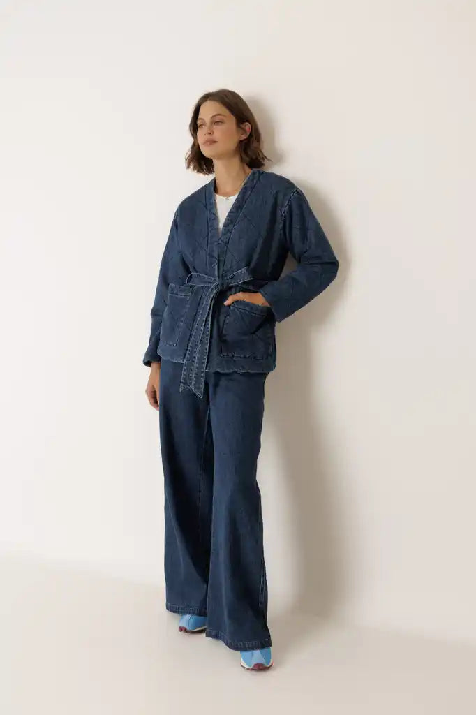 Quilted Denim Jacket