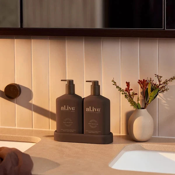 al.ive - Transformative Wash & Lotion Duo - Vanilla Cream & Tonka Bean