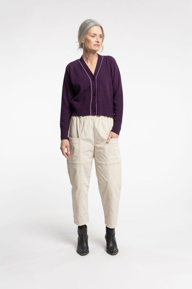 Twizel Cardigan - Plum