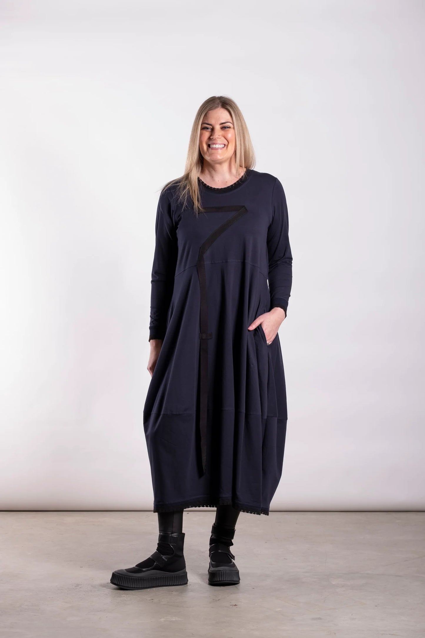 Marcia Dress - Navy