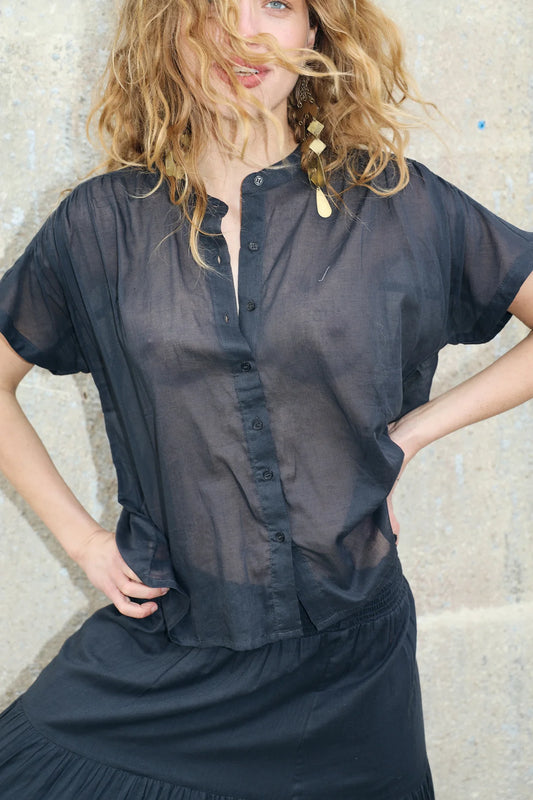 Mya Shirt - Washed Black