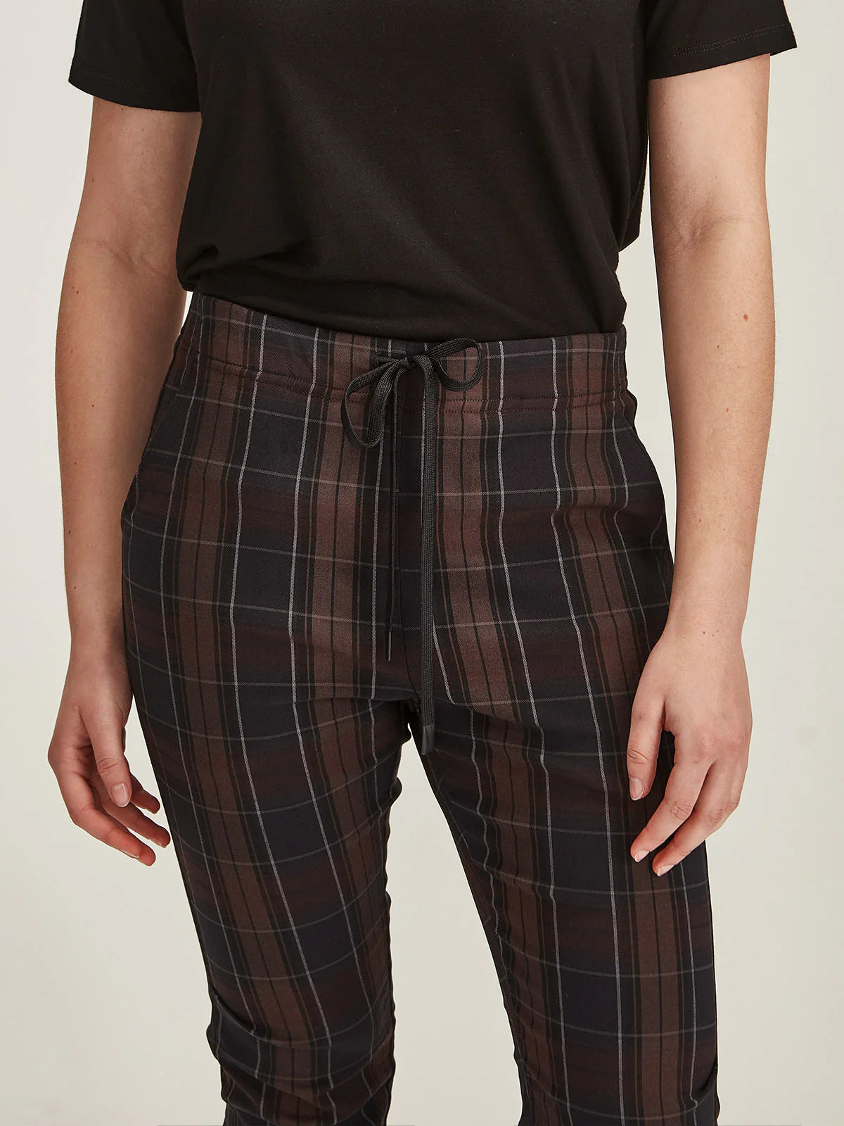 Plaid Emily Jogger - Chocolate Plaid
