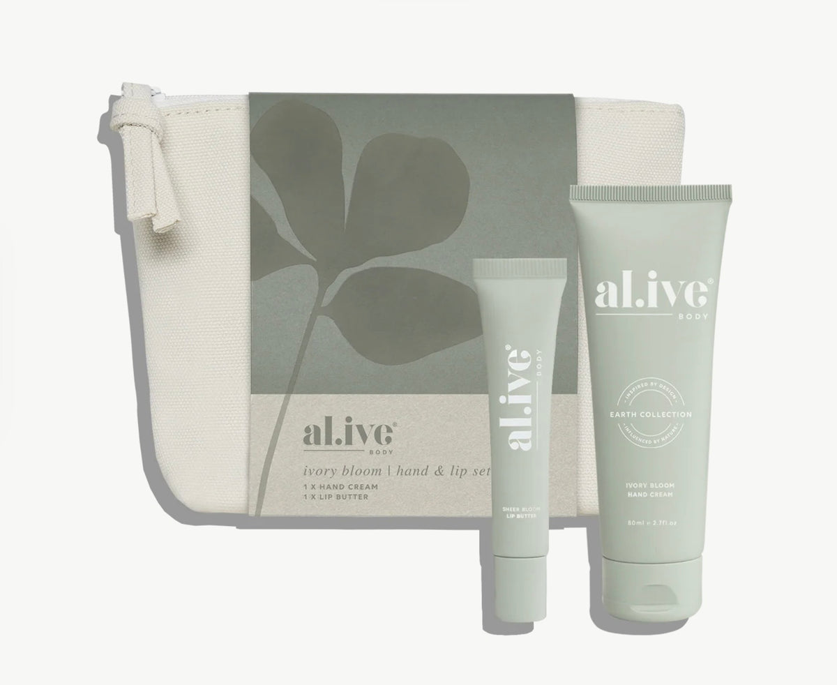 al.ive -  Ivory Bloom - Hand & Lip Set
