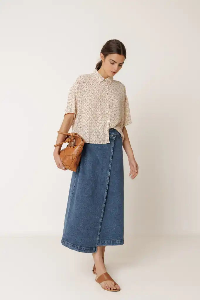 Boxy Shirt - Crudo Print
