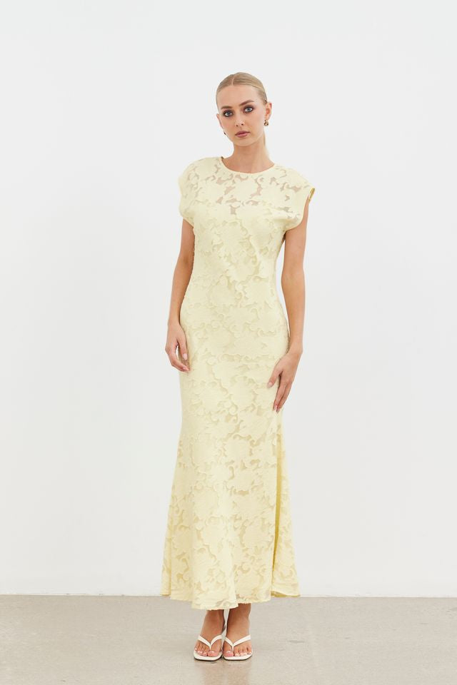 Amani Maxi Dress - Buttercream