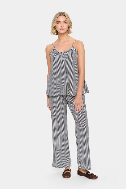 Zalinda Stripe Strap Top - Ice Night Sky Stripe