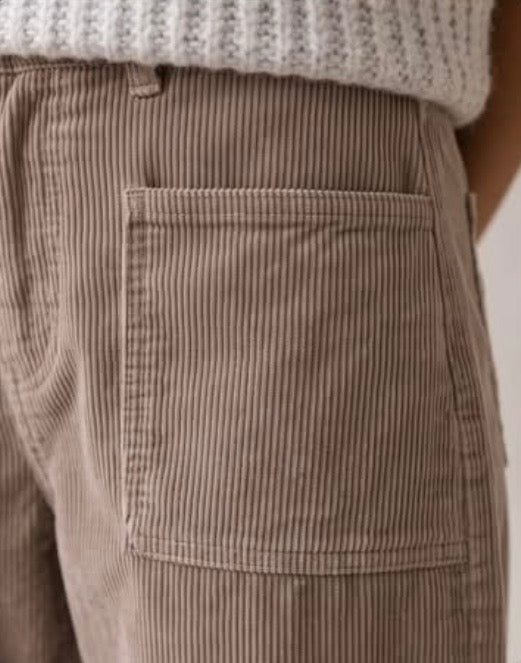 Leo Barrel Corduroy- Latte
