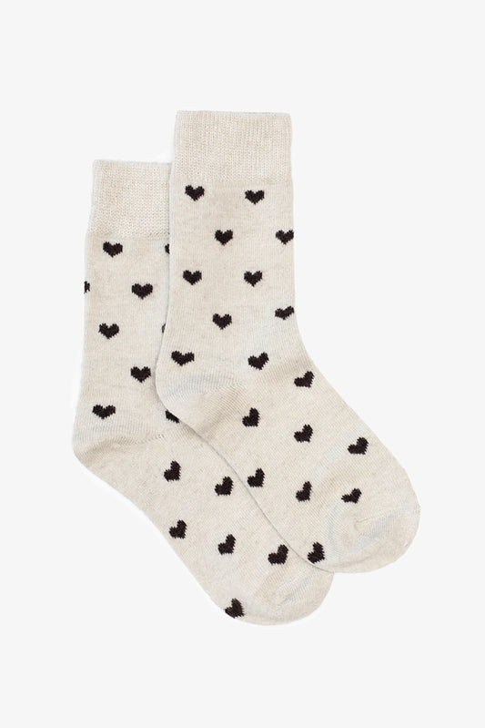 Oat Heart Socks