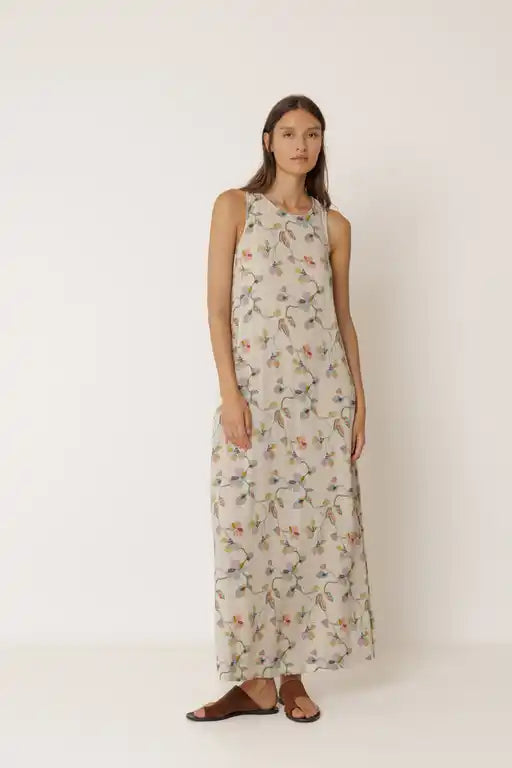 Crossover Floral Maxi Dress