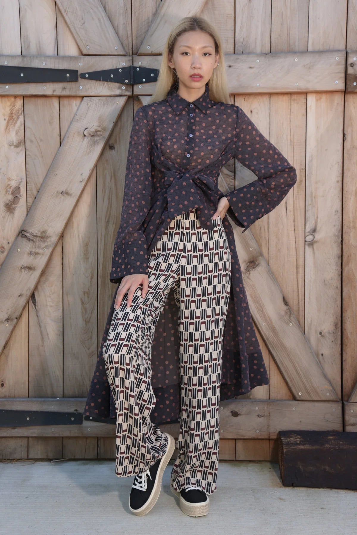 Deep Pockets Pants - Geometric