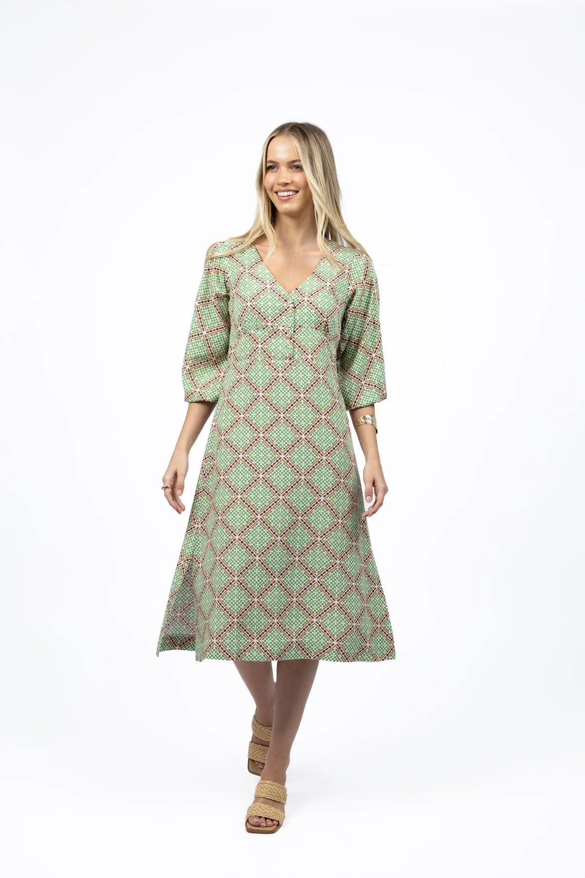 Marrakesh Midi Dress - Marra Print