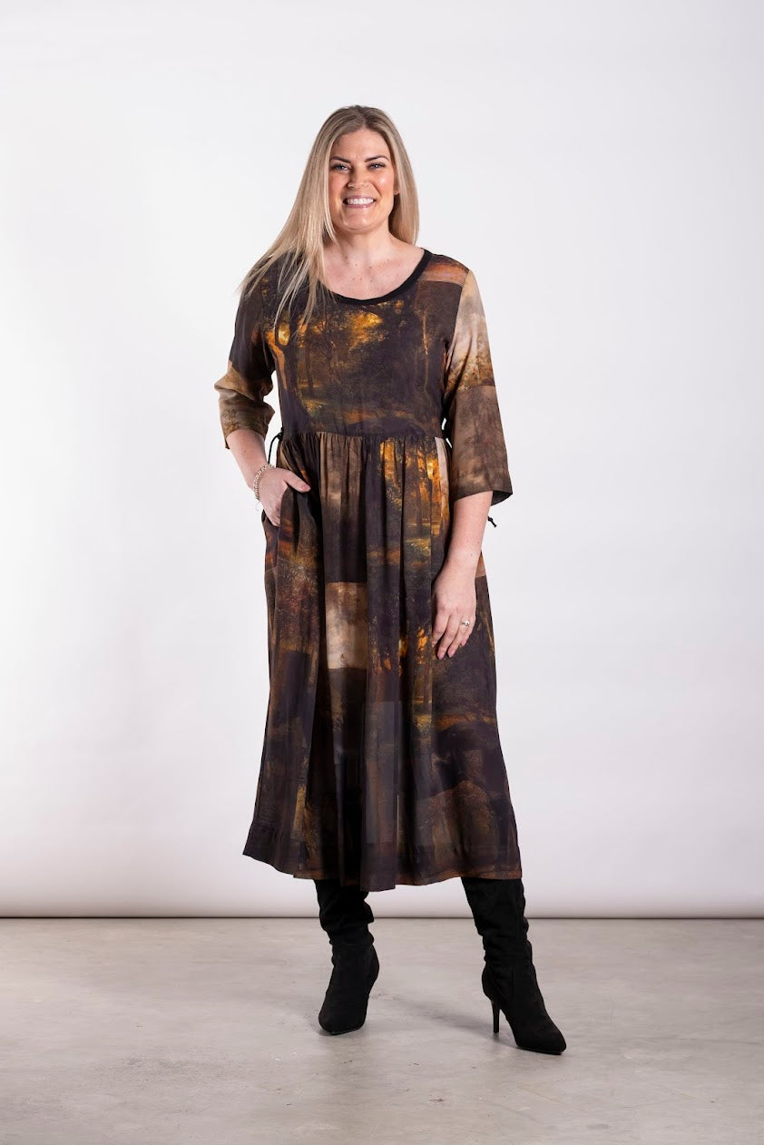 Tarbana Dress - Midnight Trek