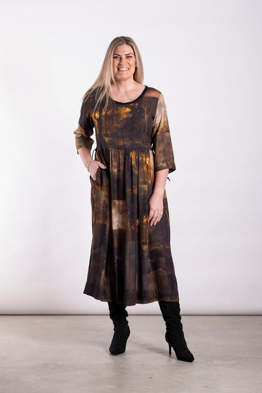 Tarbana Dress - Midnight Trek