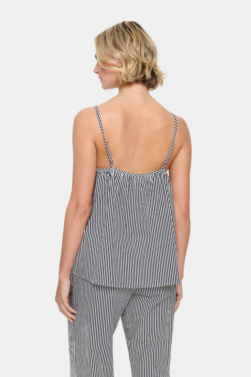 Zalinda Stripe Strap Top - Ice Night Sky Stripe