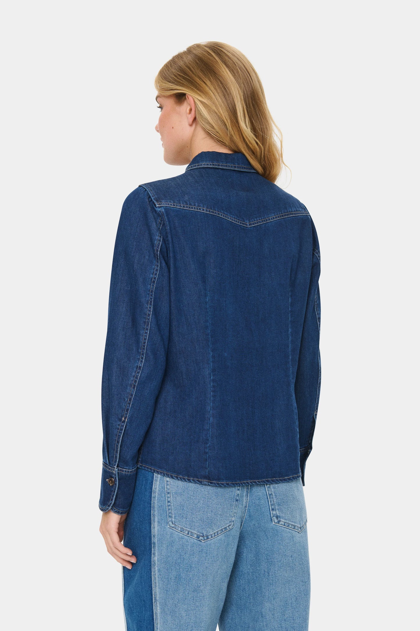 Marthe Shirt - Med Blue Denim