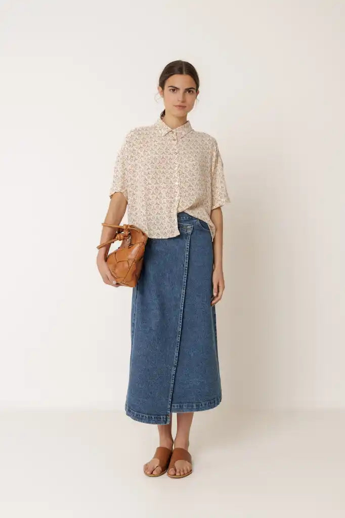 Boxy Shirt - Crudo Print