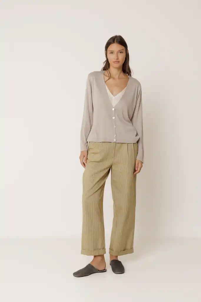 Double Knit Cardigan - Beige