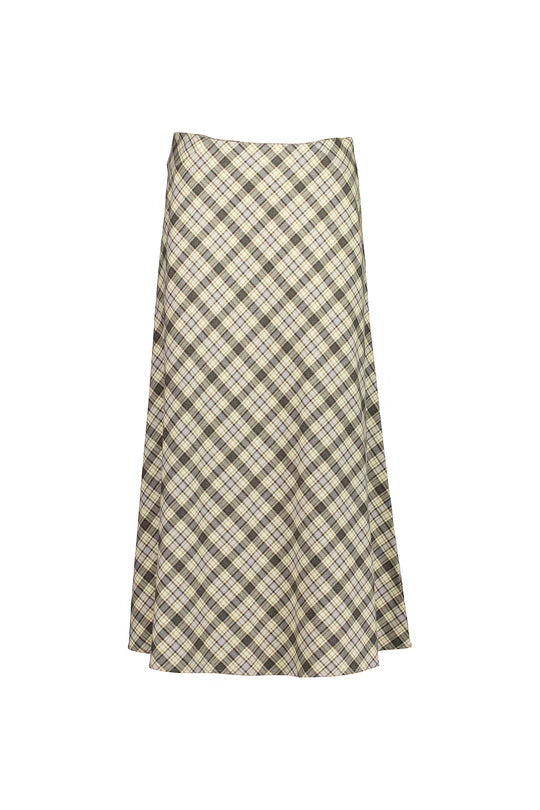 Fluid Skirt - Soft Plaid