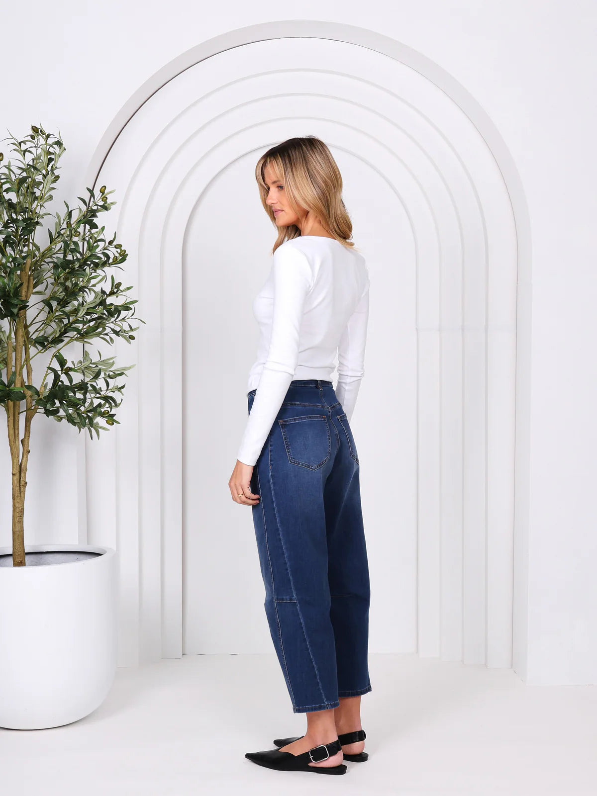 Toni Barrel Jeans - Blue