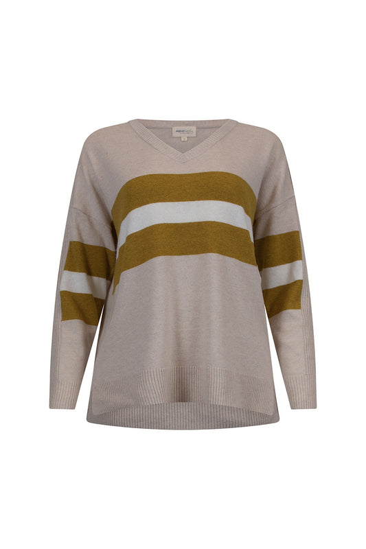 Getaway V Sweater - Chalk Marle/Multi