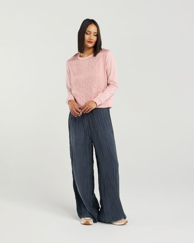 Smith Top - Blush Pinstripe