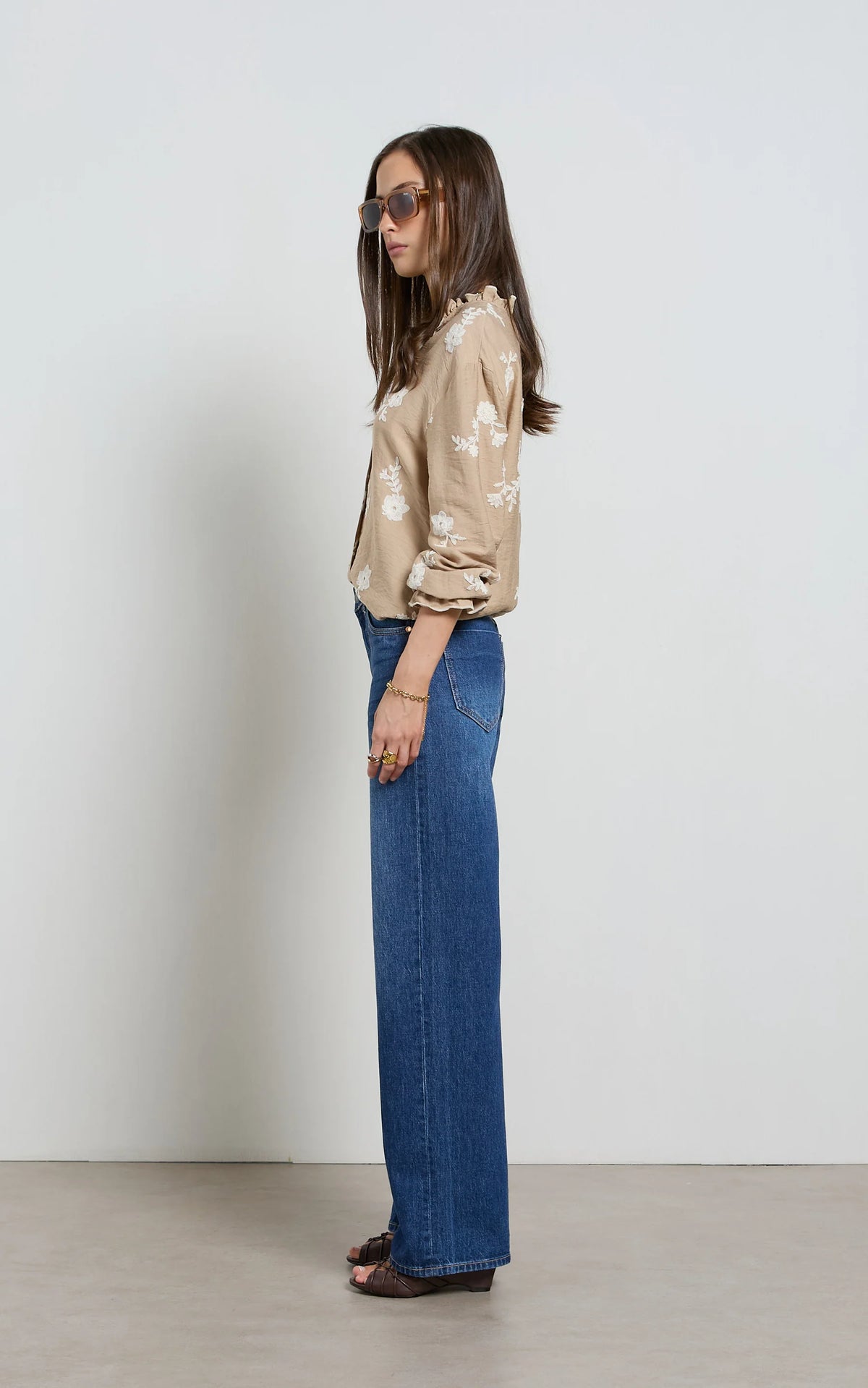 Lina Mid Rise Straight Leg Jean - Pacific Blue
