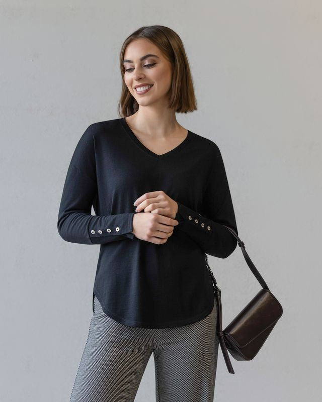 Veni Merino Top - Black