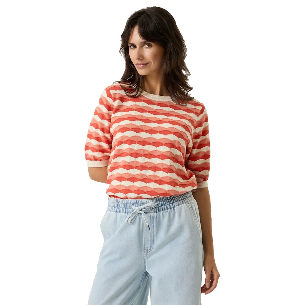 Print Pullover - Paprika
