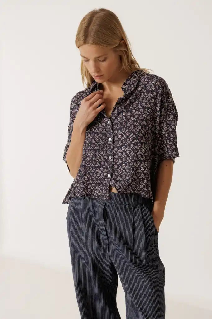 Boxy Shirt - Marino Print