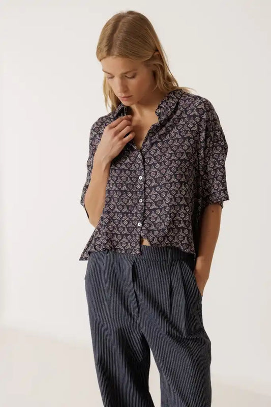 Boxy Shirt - Marino Print