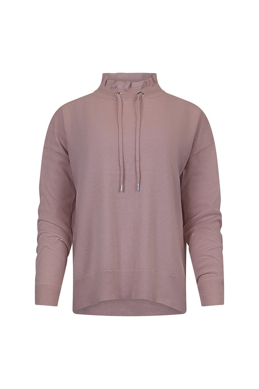 Everywear Drawstring Sweater - Dusky Pink