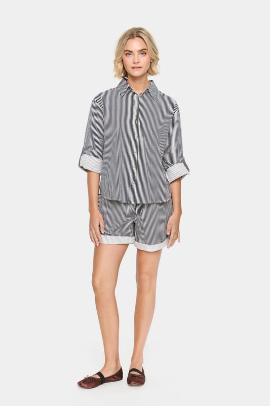 Zalinda Stripe Shirt - Ice Night Sky Stripe