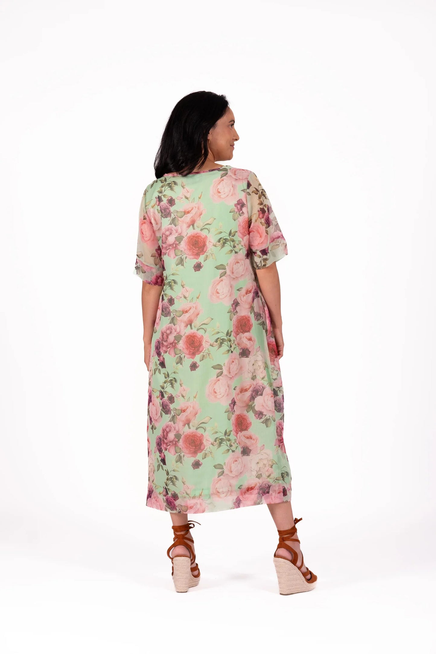 Jordan Dress - Watercolour Rose