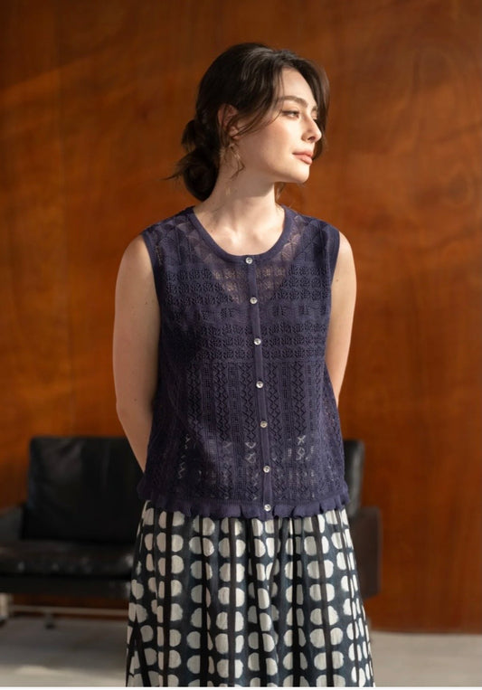 Christine Top - Navy