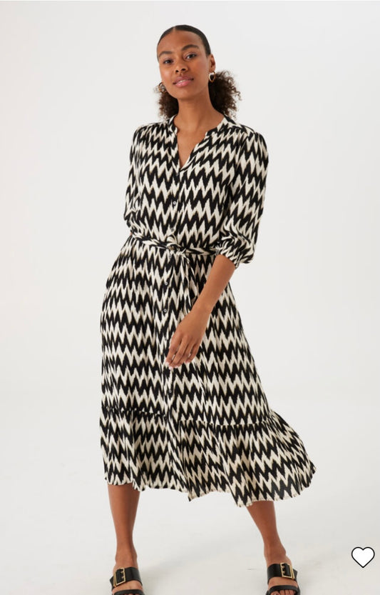 Zigzag Print Dress