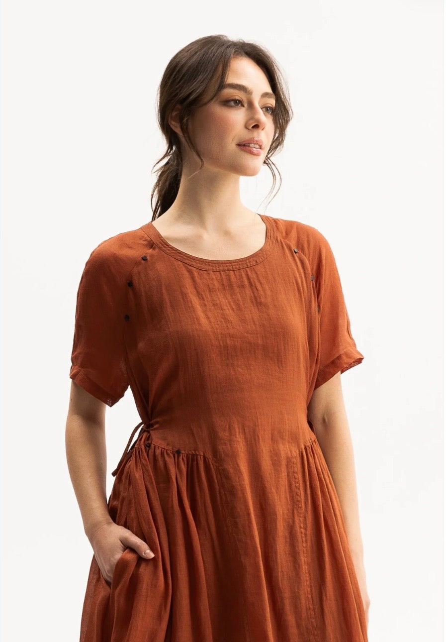 Natori Dress - Brick