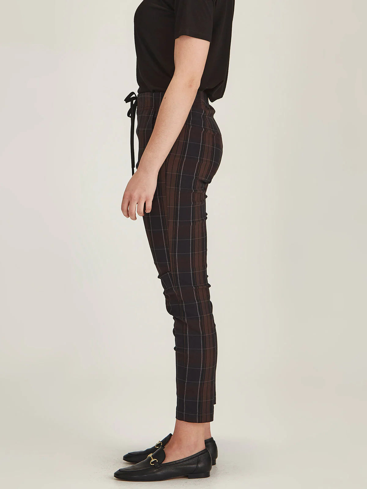Plaid Emily Jogger - Chocolate Plaid