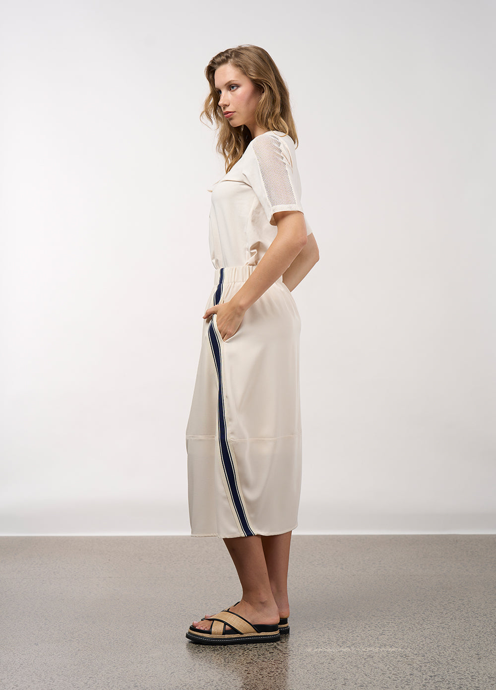 Linear Skirt - Vanilla