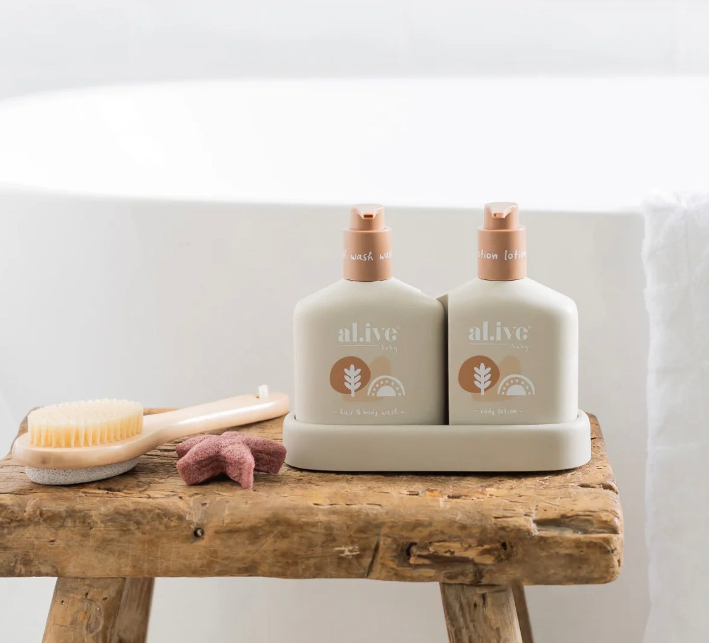 al.ive Baby Hair & Body Duo - Calming Oatmeal