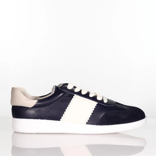 Hybrid - Black Nappa/ Ivory Suede